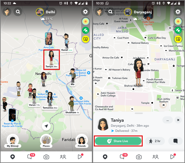 如何在 Snapchat 上使用 Snap 地圖