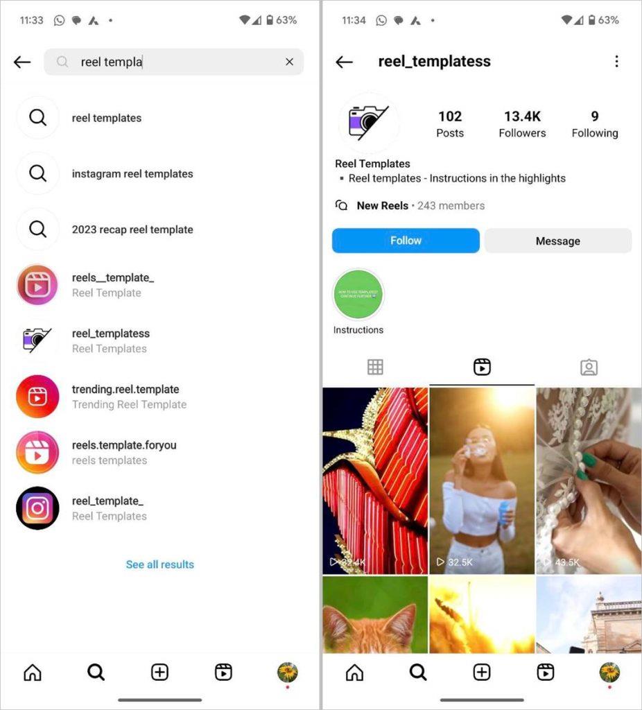 哪裡可以找到 Instagram 捲軸模板