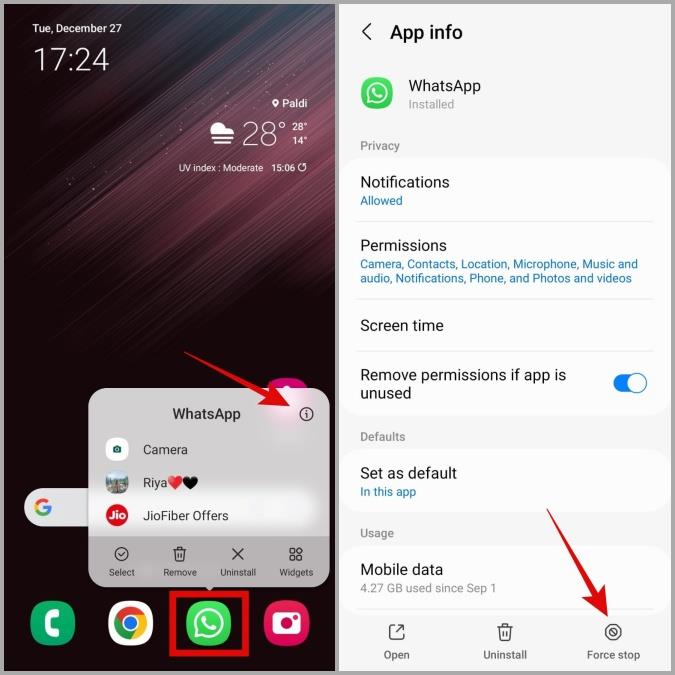 修復 WhatsApp 相機在 Android 上無法運作的 9 種最佳方法