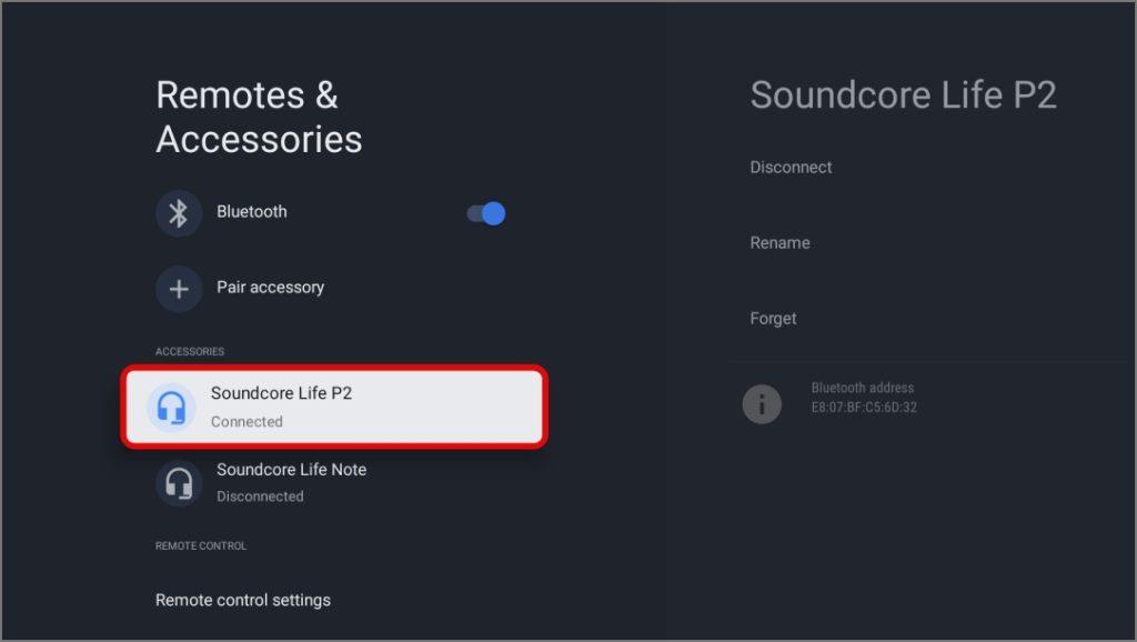 如何將藍牙音訊裝置與 Google TV 連接