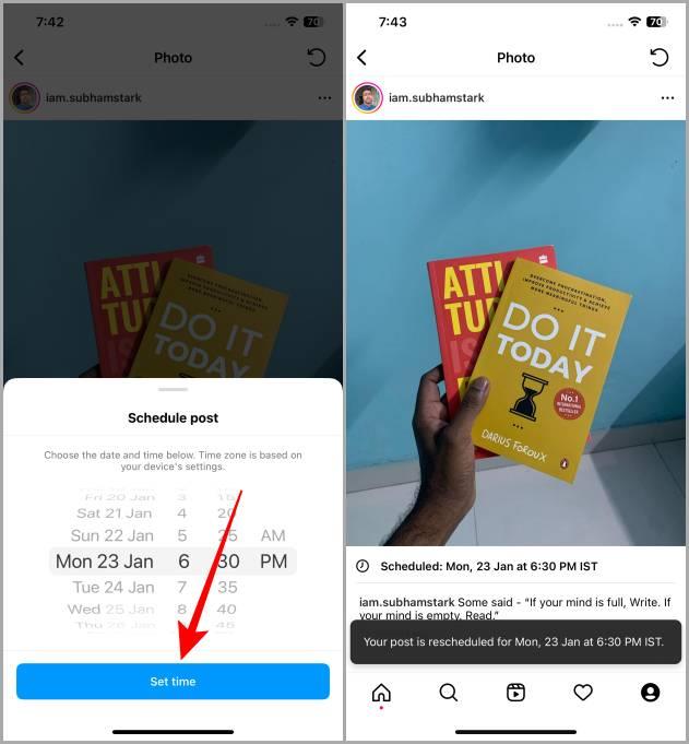 如何在 Instagram 應用程式上免費安排貼文和捲軸