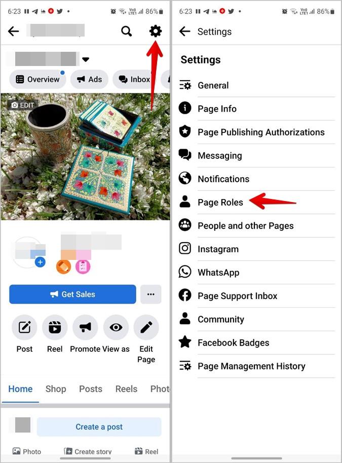 在 Facebook 上哪裡可以找到頁面角色
