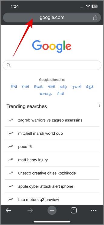 將 Chrome 網址列移至 iPhone 底部的 2 種方法