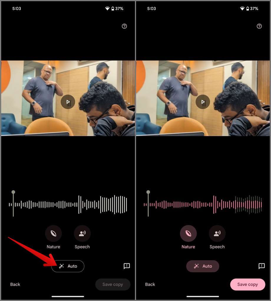 如何使用音頻魔術橡皮擦去除 Pixel 8 系列影片中的噪音