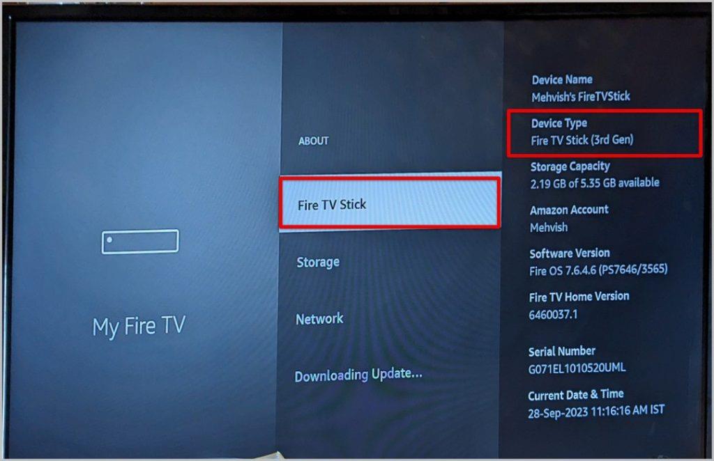 如何找到我擁有的 Fire TV 棒型號