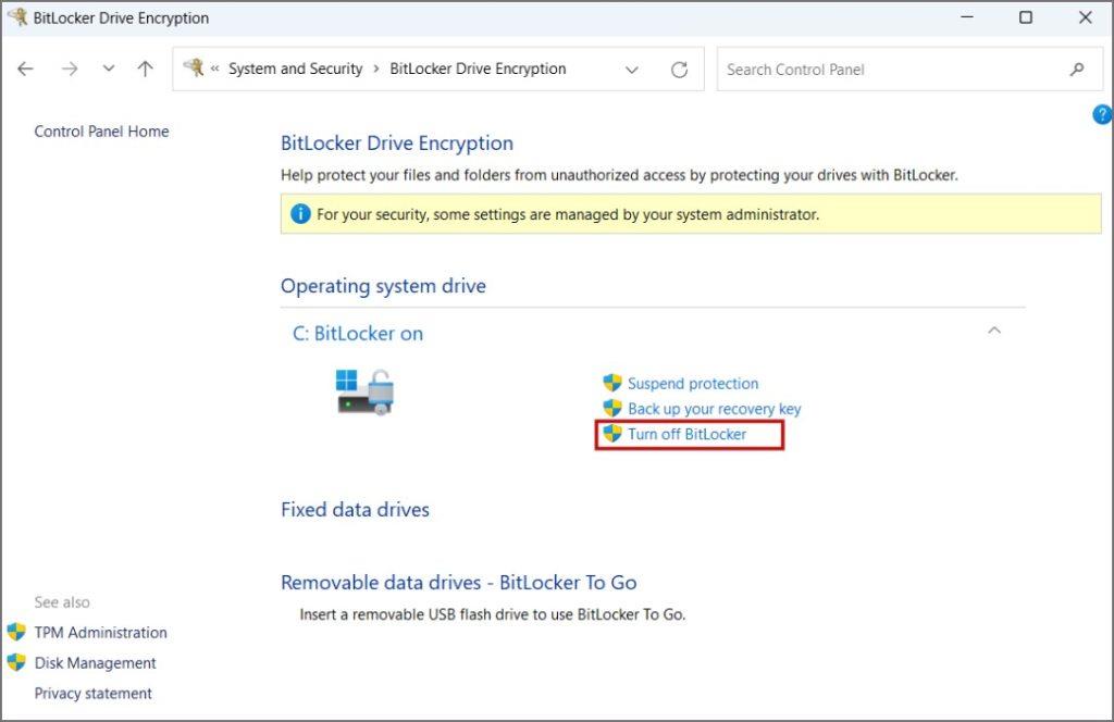 在 Windows 10/11 上停用和暫停 BitLocker 的 3 種方法