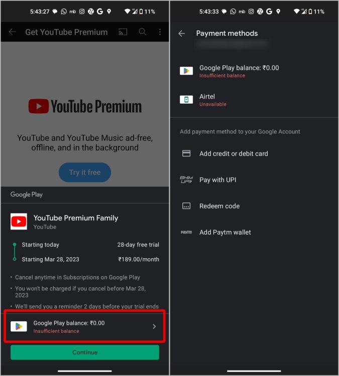 如何設定 YouTube Premium 家庭計劃