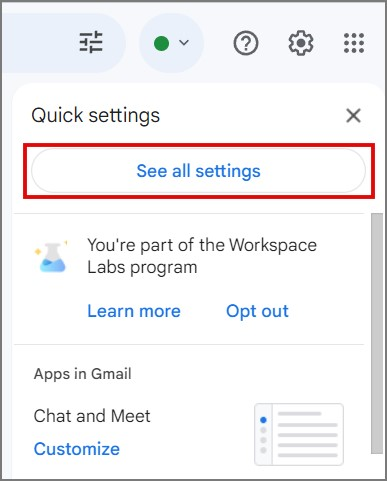 如何在 Gmail 中使用假期回覆器