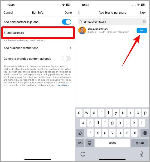 如何在 Instagram 貼文、捲軸和故事上添加付費合作夥伴標籤
