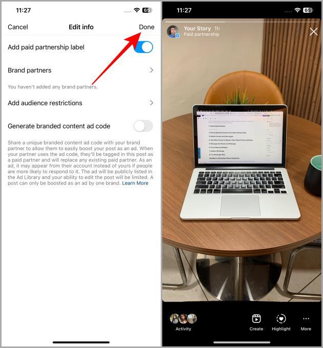如何在 Instagram 貼文、捲軸和故事上添加付費合作夥伴標籤