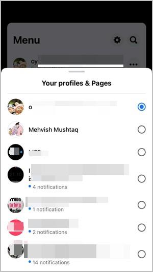 如何在 Facebook 頁面和個人資料之間切換，反之亦然