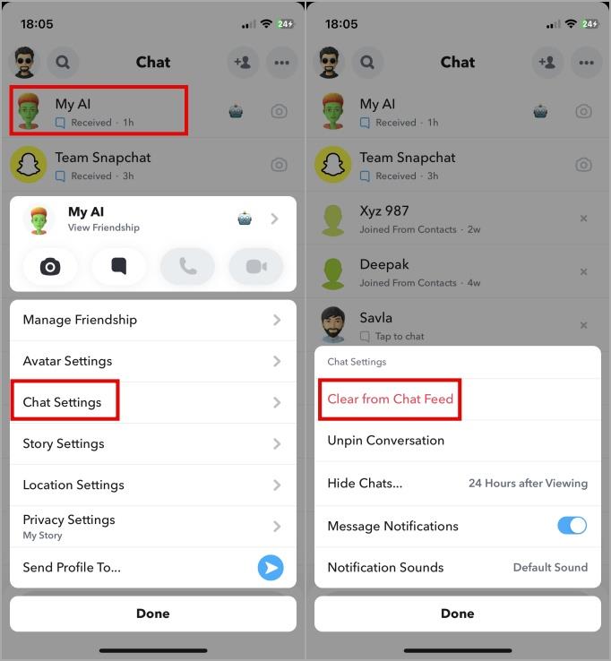 如何快速從 Snapchat 中取消固定和刪除我的 AI