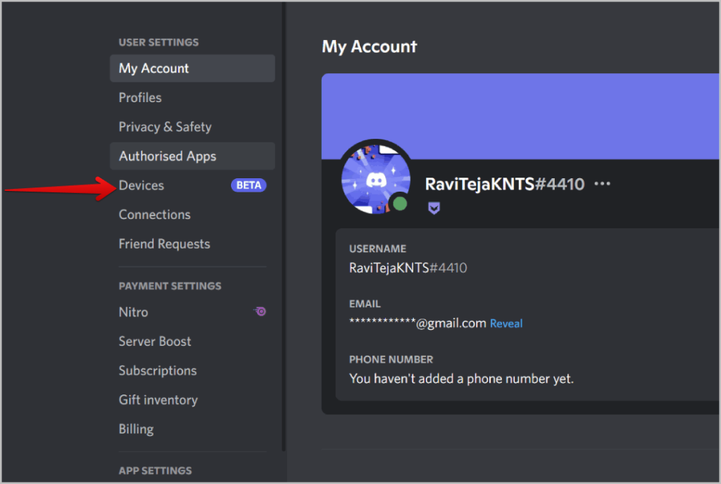 如何檢查我的 Discord 帳號登入位置