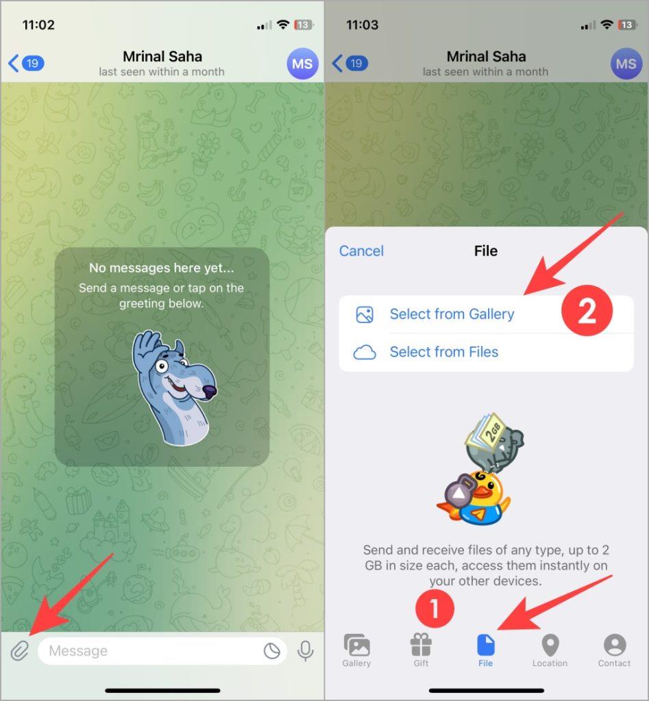 如何在 Telegram 上發送高品質照片/視頻