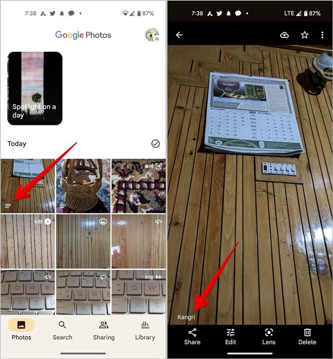 Google 照片上的各種符號和圖示有何意義