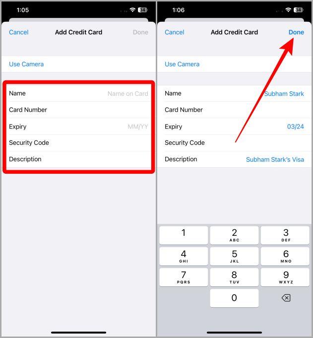 如何在 iPhone 上的 Safari 瀏覽器中新增、刪除和更新信用卡