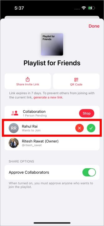 如何在 Apple Music 上建立協作播放列表