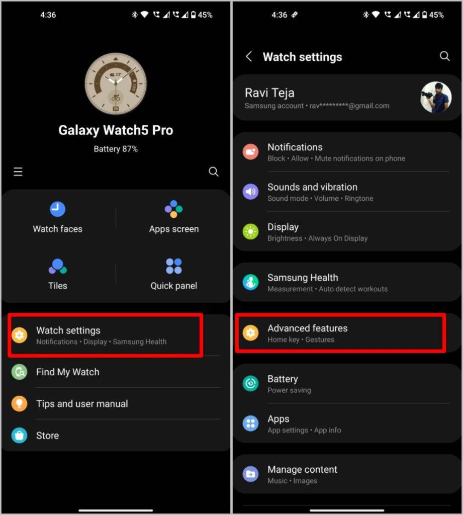 自訂 Samsung Galaxy Watch 5 和 5 Pro 按鈕的 2 種方法