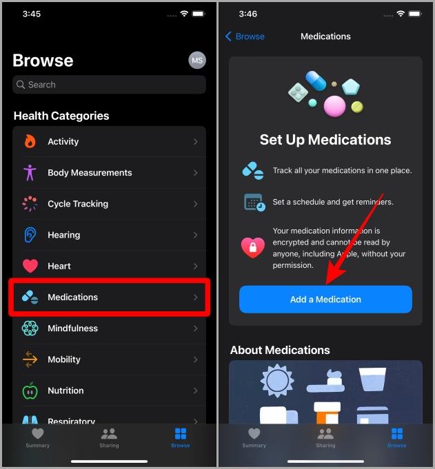 如何為 Apple Health 應用程式添加藥物並設定提醒