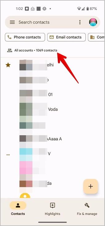 如何檢查 Android 和 iPhone 上的聯絡人總數