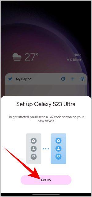 如何透過快速配對設定三星 Galaxy S23