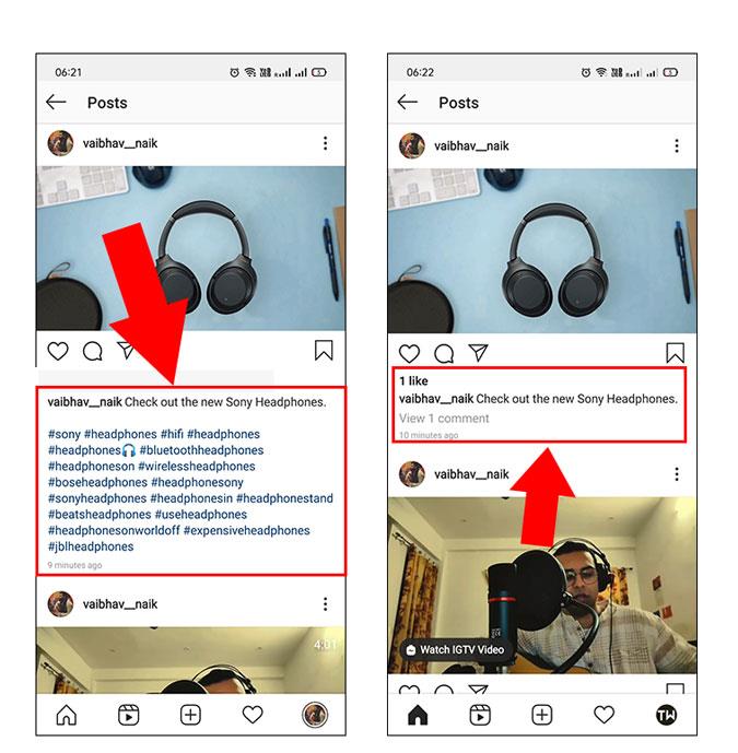 如何隱藏 Instagram 貼文和故事中的主題標籤