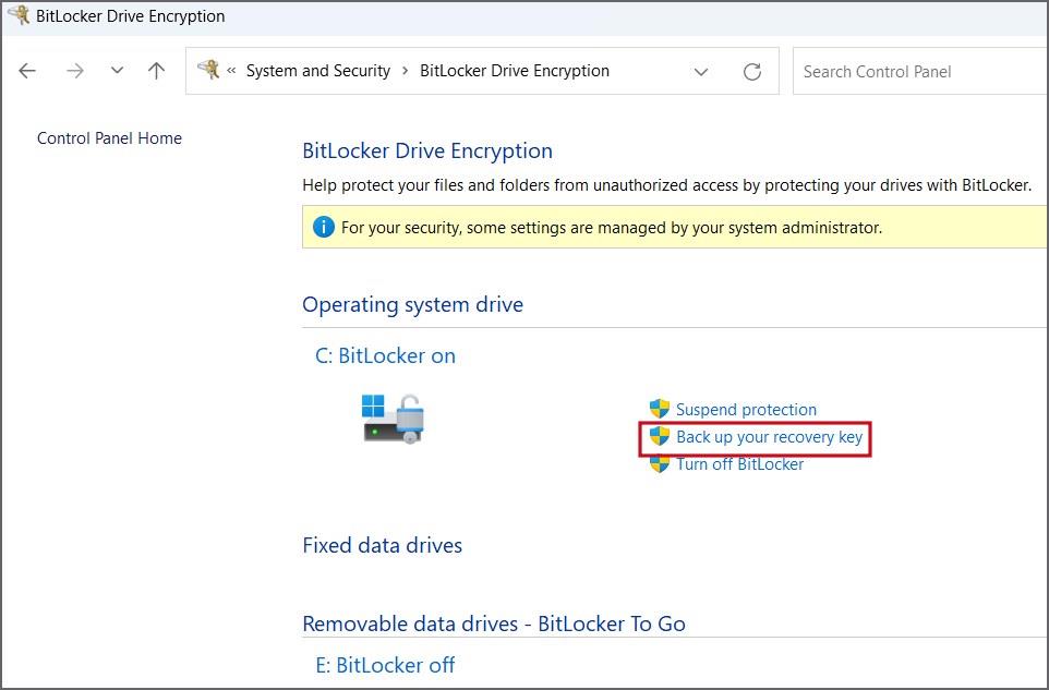 如何在 Windows 11 上尋找 BitLocker 復原金鑰