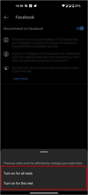 如何在 Facebook、頁面、群組和 Messenger 上分享 Instagram Reels