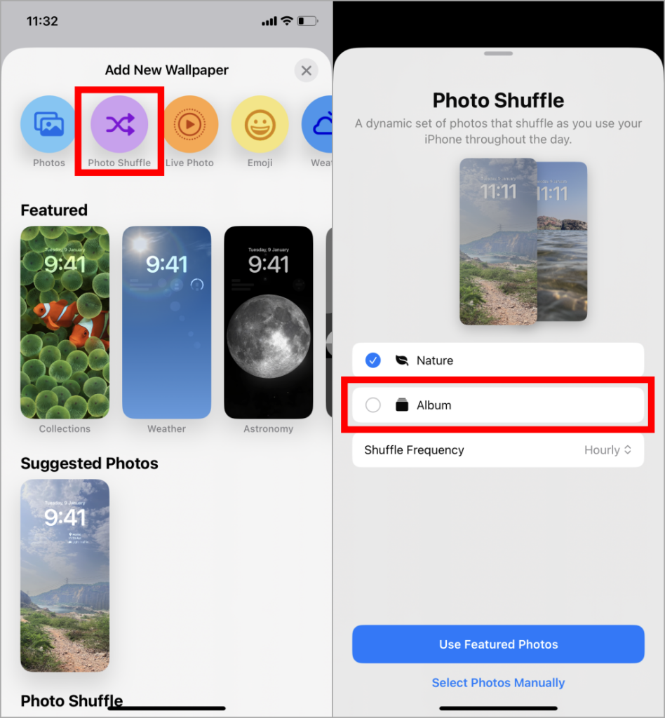 如何將專輯設定為 iPhone 桌布