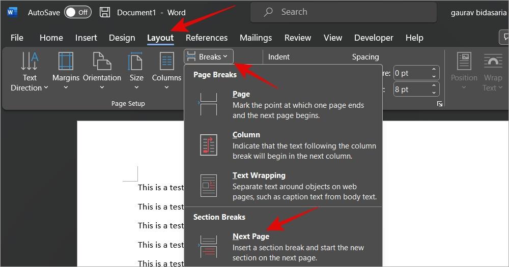 如何為 Microsoft Word 新增頁碼和頁碼