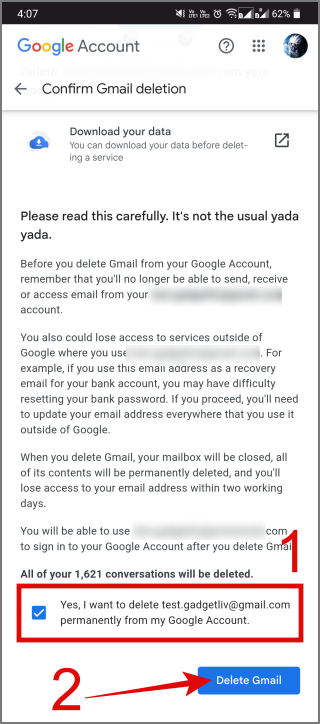 如何永久刪除您的 Gmail 帳戶