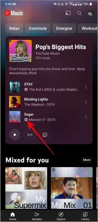 YouTube Music 上的符號和圖示有何意義