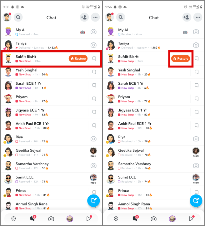 如何在 Snapchat 上恢復 Snapstreaks