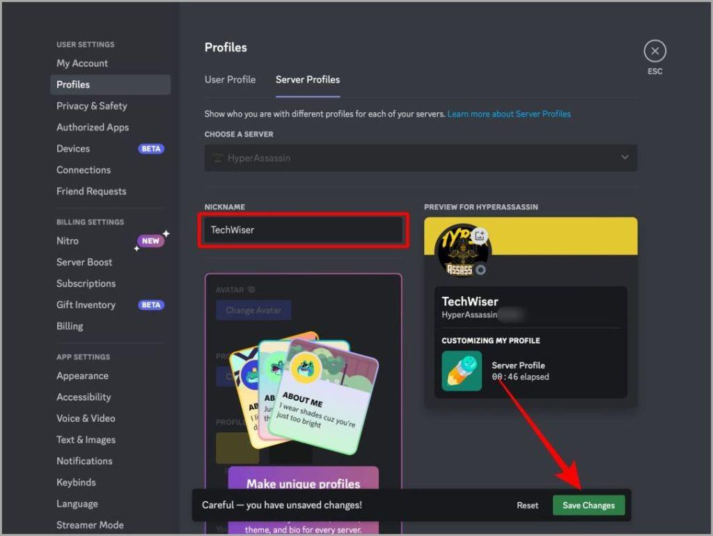 如何在網路和行動裝置上變更 Discord 伺服器的暱稱