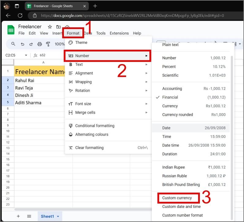 在 Excel 或 Google Sheets 中新增 6 種貨幣的方法