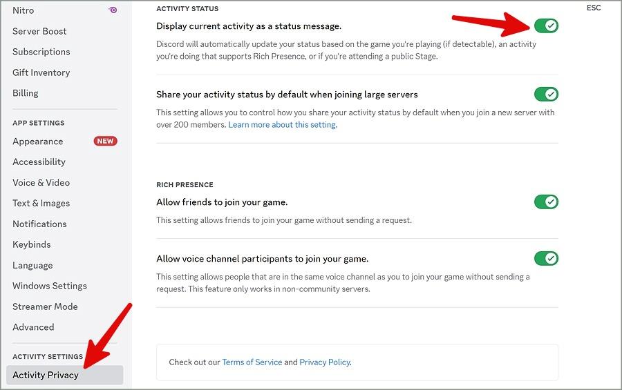 11 個修復 Discord 不顯示遊戲活動的問題