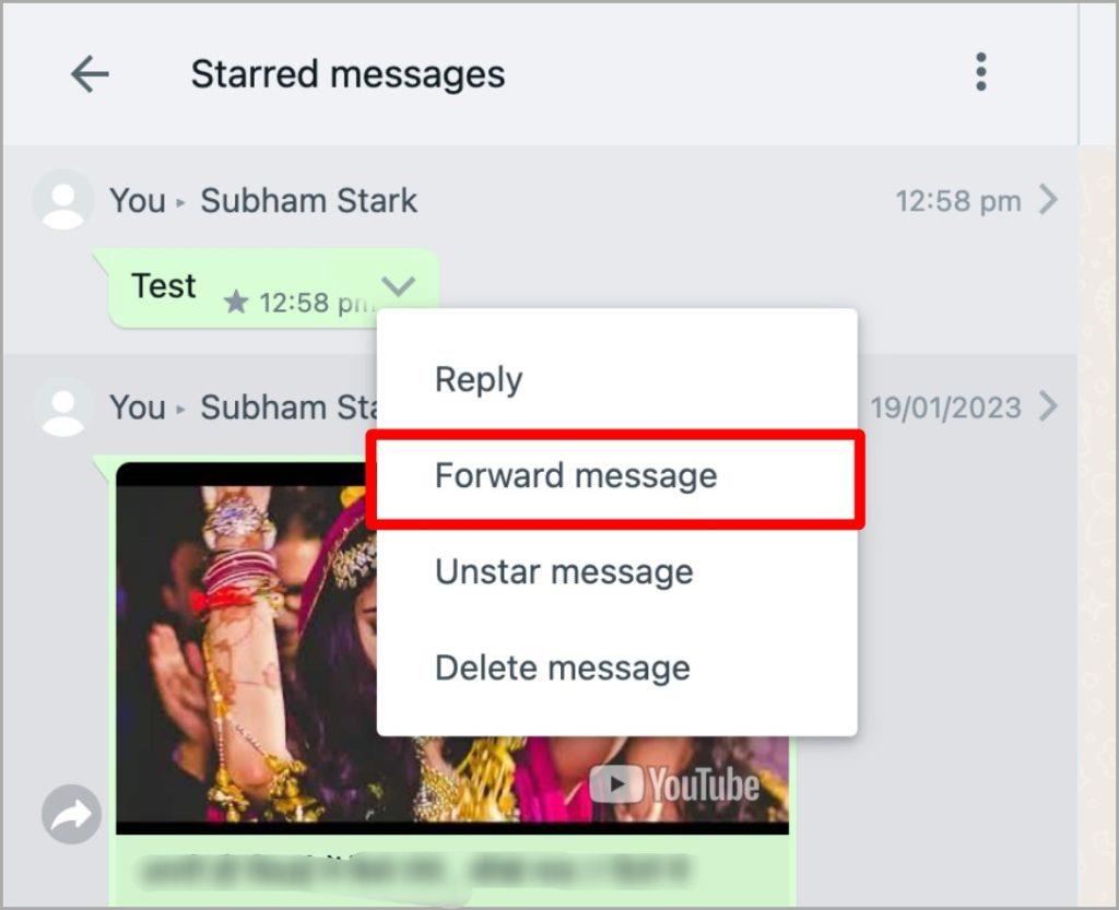 WhatsApp 網頁版和行動版上我加星號的訊息在哪裡