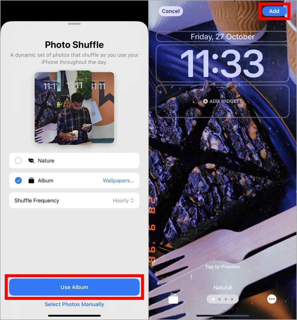 如何將專輯設定為 iPhone 桌布