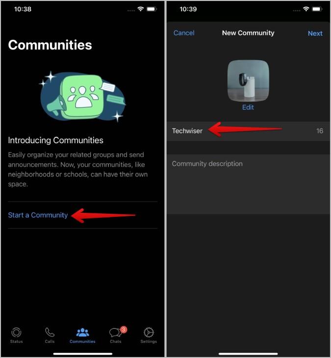 如何在 WhatsApp 社群中新增或刪除群組