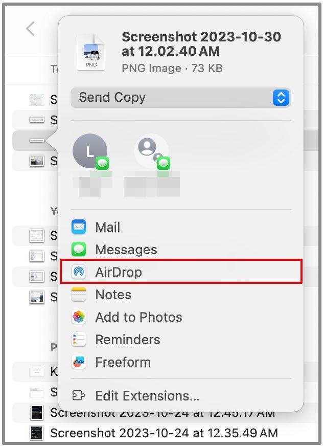 如何在 MacBook 上使用 AirDrop