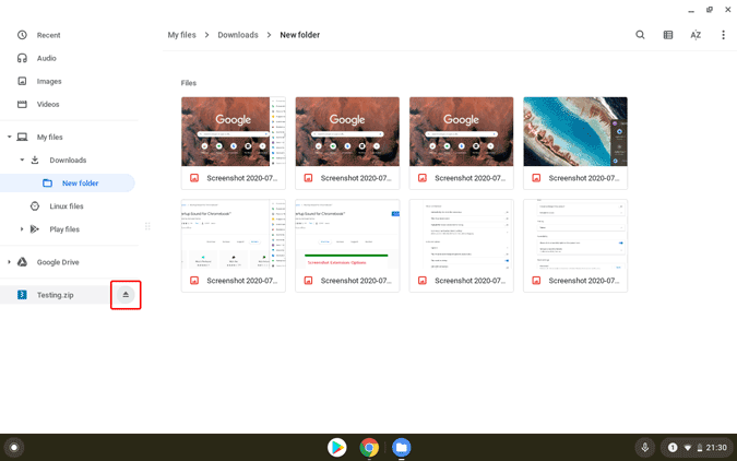 如何在 Chromebook 上壓縮和解壓縮文件