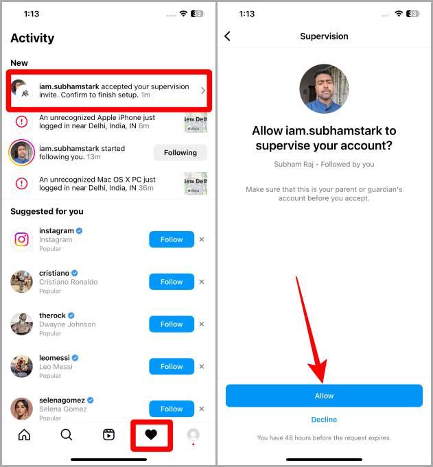 如何在 Instagram 上設定監督