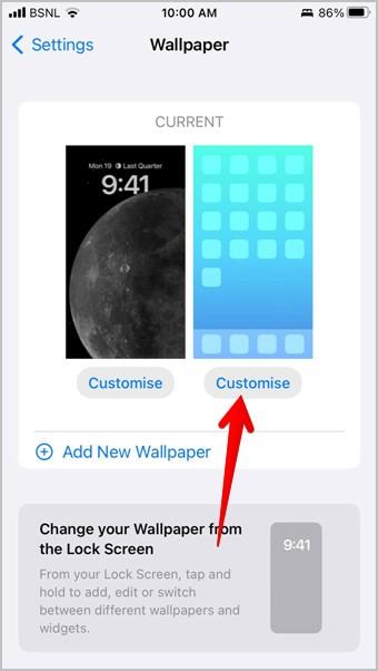 如何在 iOS 16 上的鎖定和主螢幕上設定不同的桌布