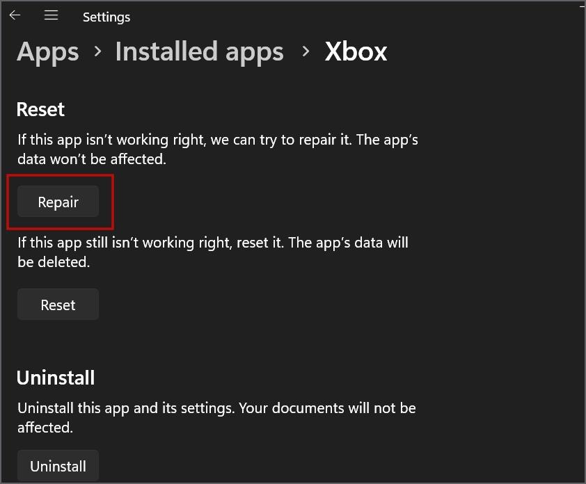 9 修正了 Xbox 應用程式中「未設定安裝遊戲的位置」錯誤