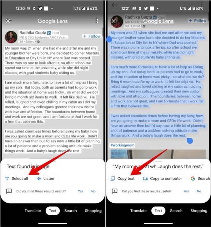 如何從 LinkedIn 貼文複製文字或 URL