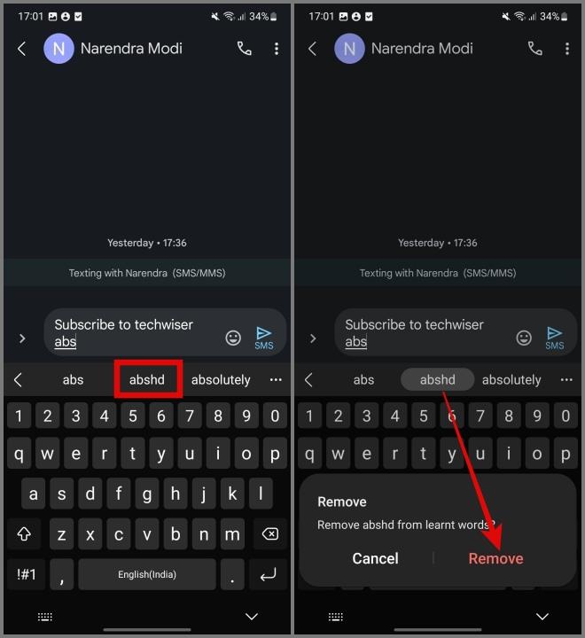 如何從任何 Android 鍵盤中刪除學到的單字