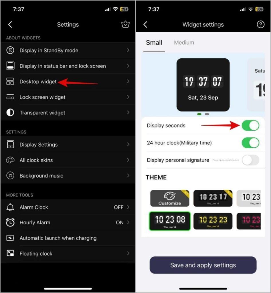 如何在 Android 和 iPhone 時鐘上顯示秒