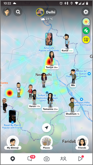 如何在 Snapchat 上使用 Snap 地圖