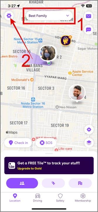 如何離開 Life360 圈子