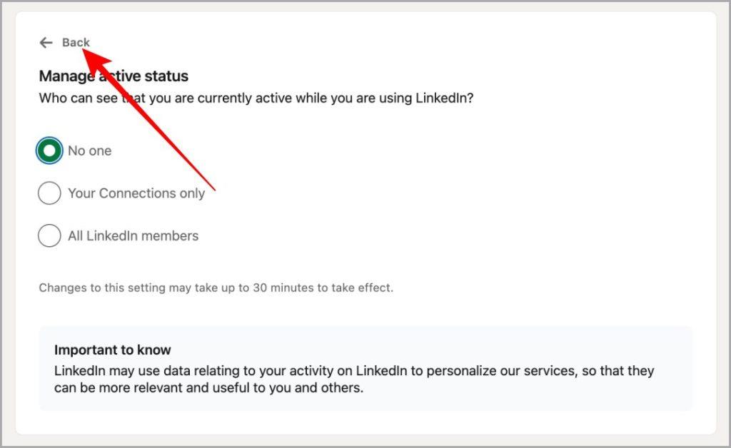 如何隱藏 LinkedIn 上的活躍狀態